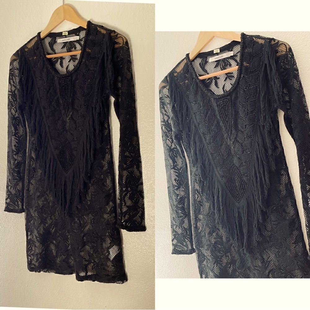 MARIA CHER lace beaded dress size 01